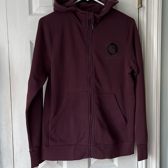 Carhartt Full zip Maroon Hoodie - Picture 5 of 16